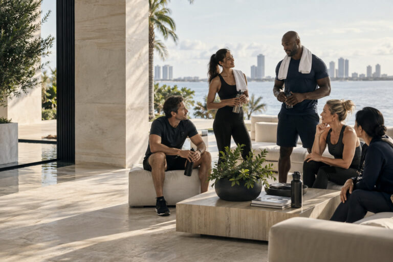 UFCEO members connecting after a private training session